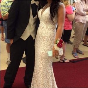 Sexy Lace White Gown